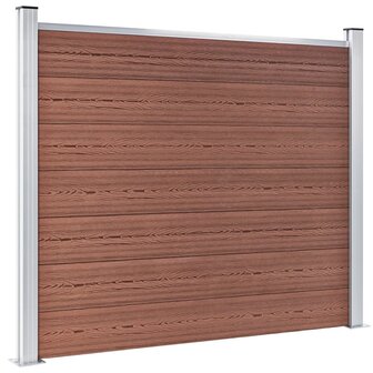 Schuttingpanelenset 526x146 cm HKC bruin   4