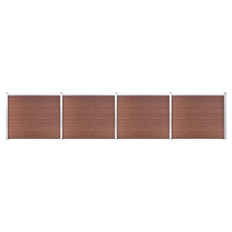 Schuttingpanelenset 699x146 cm HKC bruin   1