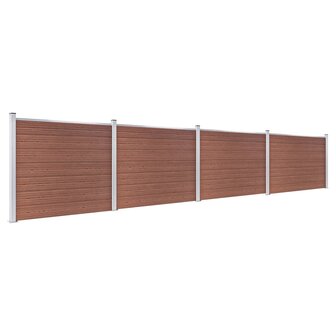 Schuttingpanelenset 699x146 cm HKC bruin   2