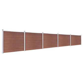 Schuttingpanelenset 872x146 cm HKC bruin   2