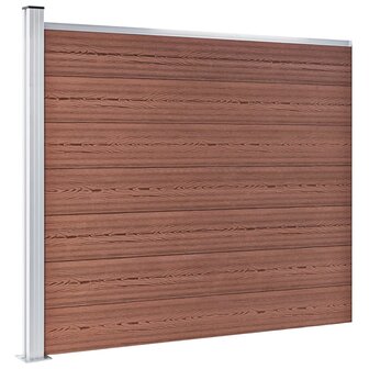 Schuttingpanelenset 872x146 cm HKC bruin   3