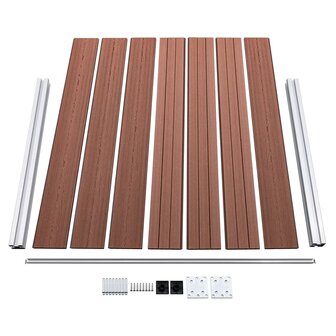 Schuttingpanelenset 872x146 cm HKC bruin   5