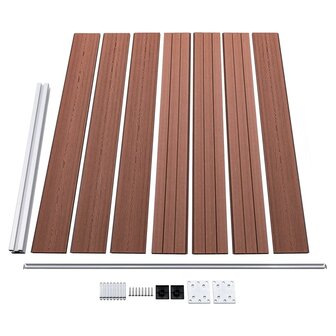 Schuttingpanelenset 872x146 cm HKC bruin   6