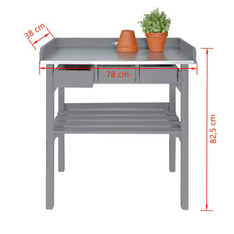 Esschert Design tuinwerktafel grijs CF29G 4
