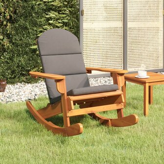 Schommelstoel Adirondack met kussens massief acaciahout 1