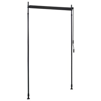 Rolgordijn voor buiten 120x270 cm antraciet  5