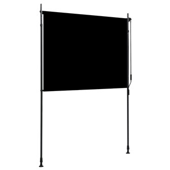 Rolgordijn voor buiten 150x270 cm antraciet  4