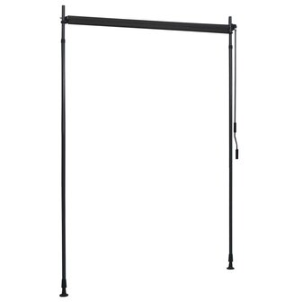 Rolgordijn voor buiten 150x270 cm antraciet  5