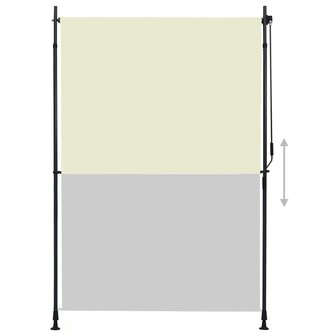 Rolgordijn voor buiten 150x270 cm cr&egrave;me 3
