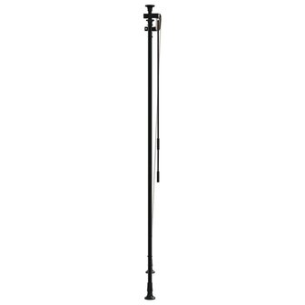 Rolgordijn voor buiten 100x270 cm stof en staal geel en wit 4