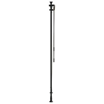 Rolgordijn voor buiten 120x270 cm stof en staal geel en wit 4