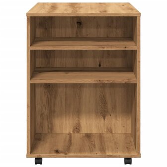 Rolkast 60x53x72 cm bewerkt hout artisanaal eikenkleurig 6