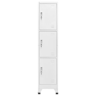 Lockerkast met 3 vakken 38x45x180 cm   2