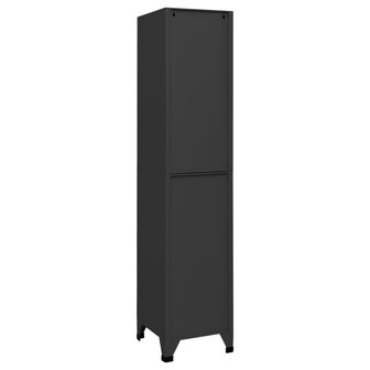 Lockerkast 38x40x180 cm staal antracietkleurig 4