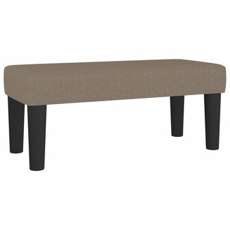 Bankje 70x30x30 cm stof taupe 2