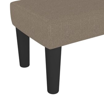 Bankje 70x30x30 cm stof taupe 5