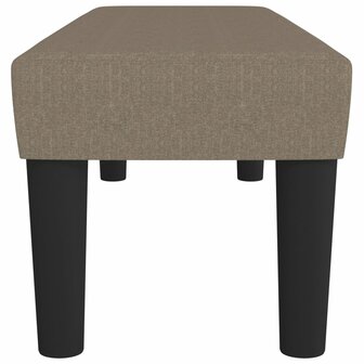 Bankje 100x30x30 cm stof taupe 4
