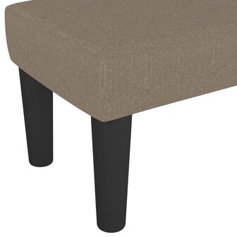 Bankje 100x30x30 cm stof taupe 5