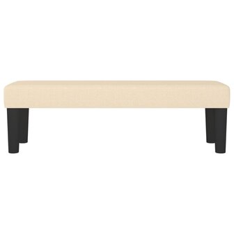 Bankje 100x30x30 cm stof cr&egrave;mekleurig 3