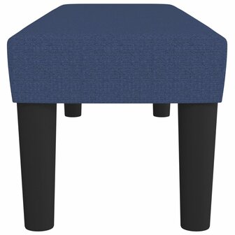 Bankje 100x30x30 cm stof blauw 4
