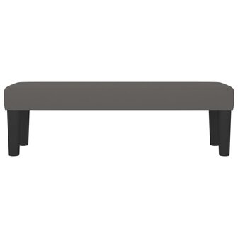 Bankje 100x30x30 cm kunstleer grijs 3