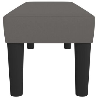 Bankje 100x30x30 cm kunstleer grijs 4