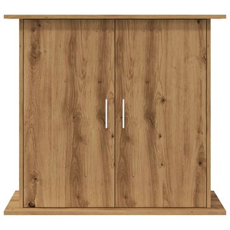 Aquariumstandaard 81x36x73cm bewerkt hout artisanaal eikenkleur 4