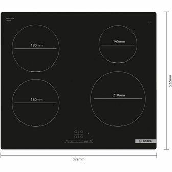 Inductiekookplaat BOSCH PUE611BB5H 60 cm 4