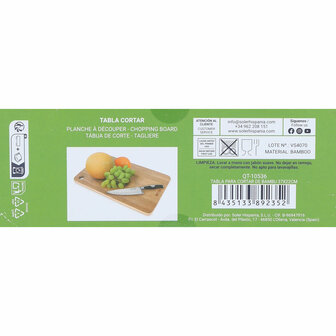 Snijplank Quttin Quttin Hout, bamboe Bamboe (6 Stuks) (37 x 22 cm) 3
