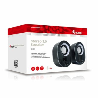 PC speakers Equip 245333 Zwart Zwart/Wit 3 W Bluetooth luidspreker 3