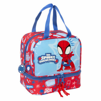 Lunchtrommel Spider-Man Rescue Blauw Rood 20 x 20 x 15 cm 1