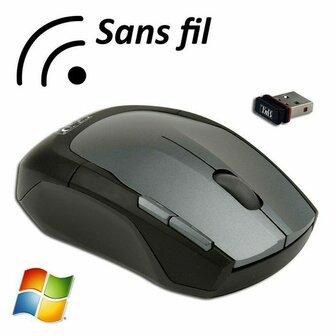 Muis T&amp;apos;NB SRSFSHARK Zwart Donker grijs 800 dpi 1