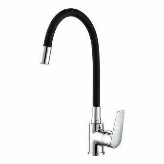 Mengkraan EDM 01155 Baiona Zwart Blik Zink Flexibel Keuken 1