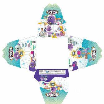 Knuffel Eolo Paars Pluche Plastic 45 x 45 x 45 cm Opblaasbaar (4 Stuks) 8