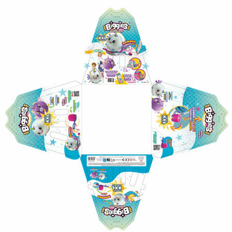 Knuffel Eolo Celeste Pluche Plastic 45 x 45 x 45 cm Opblaasbaar (4 Stuks) 8