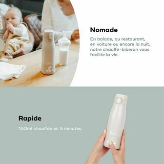 Flessenwarmer Babymoov Moov &amp; Feed Beige 4