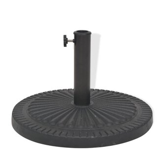 Parasolvoet rond 14 kg hars zwart 3