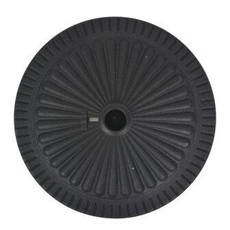 Parasolvoet rond 14 kg hars zwart 4