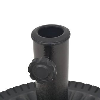 Parasolvoet rond 14 kg hars zwart 6