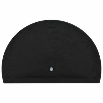 Parasolvoet halfrond 15 kg polyresin zwart 5