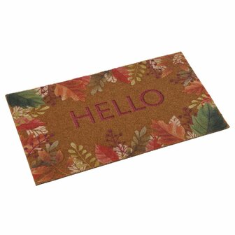 Deurmat Versa Hello Gebloemd Thermoplast Kokosvezel 40 x 2 x 70 cm 1