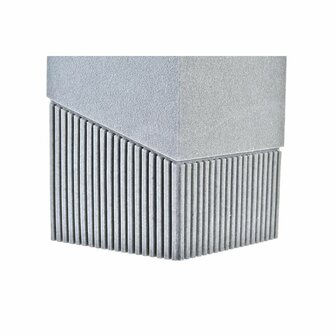 Toiletborstel DKD Home Decor Scandi Ziverachtig Grijs Roestvrij staal Aluminium Hars (9,5 x 9,5 x 37 cm) 2