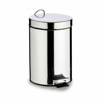 Pedaalemmer Berilo B0010-7L Zilverkleurig Roestvrij staal Plastic 7 L (4 Stuks) 2
