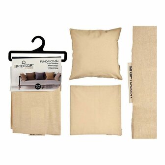 Kussenhoes Cr&egrave;me Beige 45 x 0,5 x 45 cm 60 x 0,5 x 60 cm - Maat: 60 x 60 cm 2