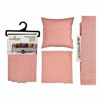 Kussenhoes Roze 45 x 0,5 x 45 cm 60 x 0,5 x 60 cm - Maat: 60 x 60 cm 1