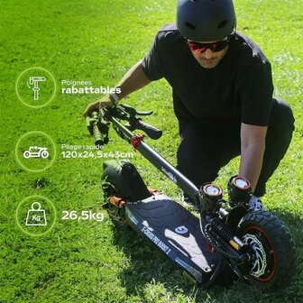 Elektrische Step Urbanglide ECROSS PRO BOOST 2 Zwart 25 km/h 800 W 4