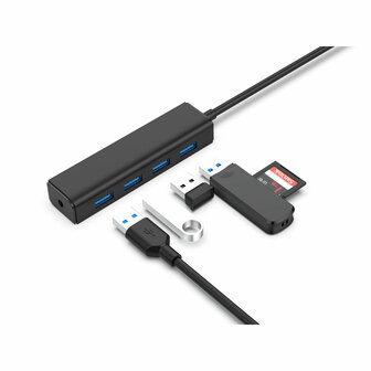 USB-HUB Conceptronic C4PUSB3 Zwart 3
