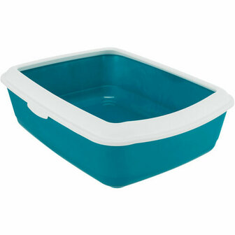 Kattenbak Trixie Classic Blauw Wit Plastic 37 &times; 15 &times; 47 cm 2