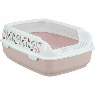 Kattenbak Trixie Delio Wit Lila Plastic 38 &times; 20 &times; 50 cm 2