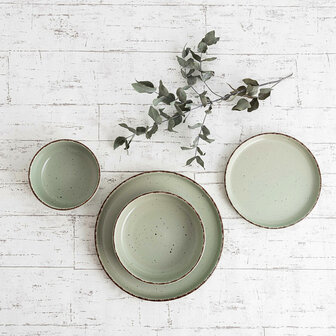 Kom Quid Duna Groen Keramisch 15 x 15 cm (6 Stuks) 4